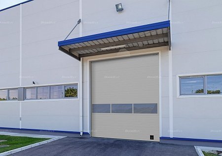 Промышленные ворота с панорамным остеклением Doorhan ISD02 (4800х3200)